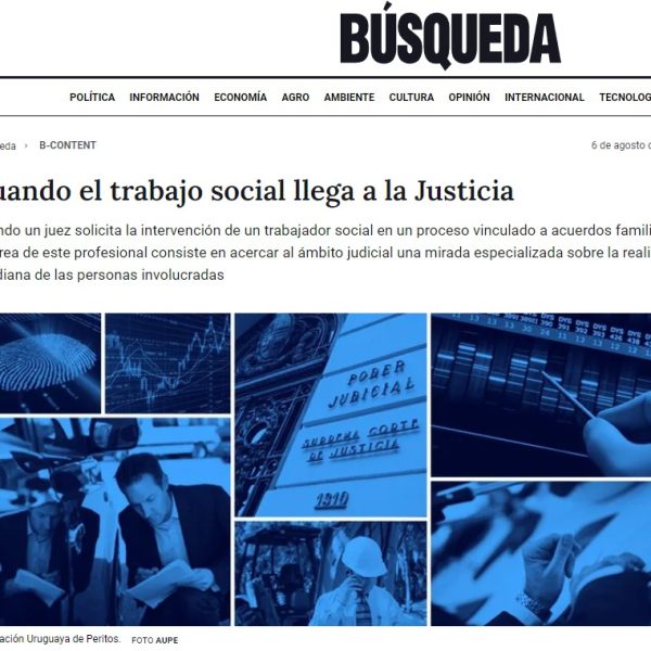 26-08-06 - Cuando el trabajo social llega a la Justicia