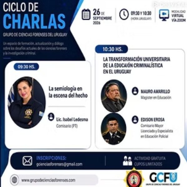 26-09-26 - Ciclo charlas Grupo ciencias forenses